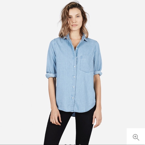everlane denim shirt